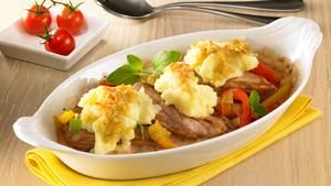 Rezept Schnitzel-Püree-Auflauf "Mailänder Art"