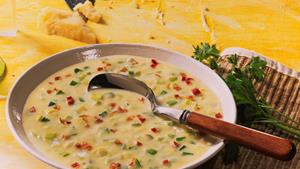 Pfanni Rezept | Püree-Lauch-Cremesuppe